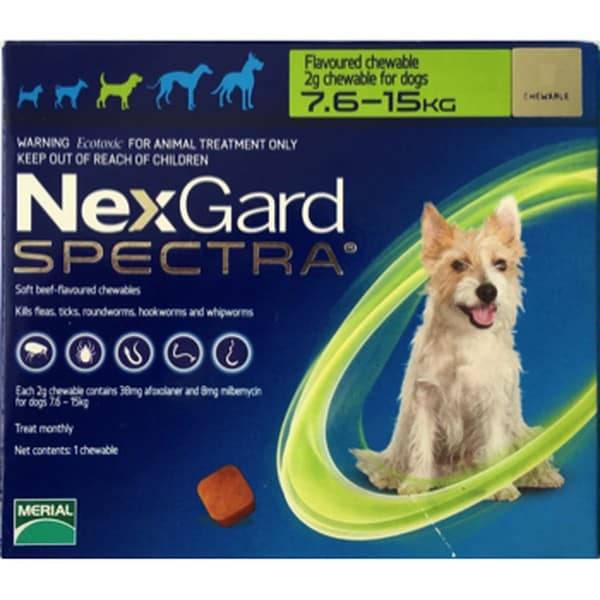 NexGard SPECTRA za pse 7,5-15kg