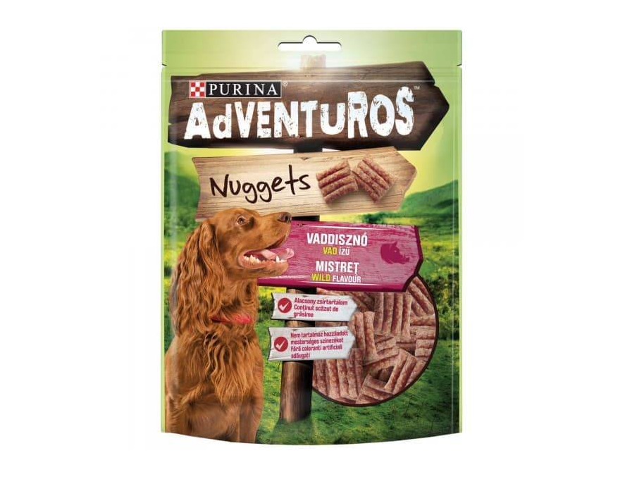 ADVENTUROS Nuggets - poslastica za pse sa svinjetinom 90g