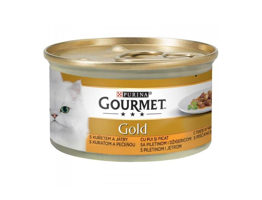 GOURMET GOLD komadići u sosu (CIG) 85g  - PILETINA I DŽIGERICA