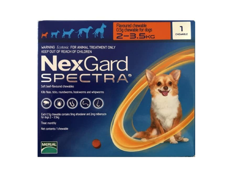 NexGard SPECTRA za pse 2-3,5KG