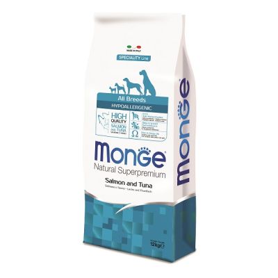 MONGE ALL BREED HYPOALLERGENIC DOG LOSOS I TUNA 12KG 1 MONGE ALL BREED HYPOALLERGENIC DOG LOSOS I TUNA 12KG