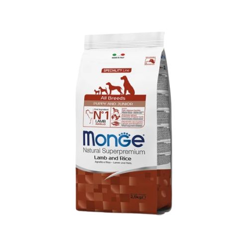 monge all breed dog puppy jagnje i pirinač 2.5kg 1 monge all breed dog puppy jagnje i pirinač 2.5kg