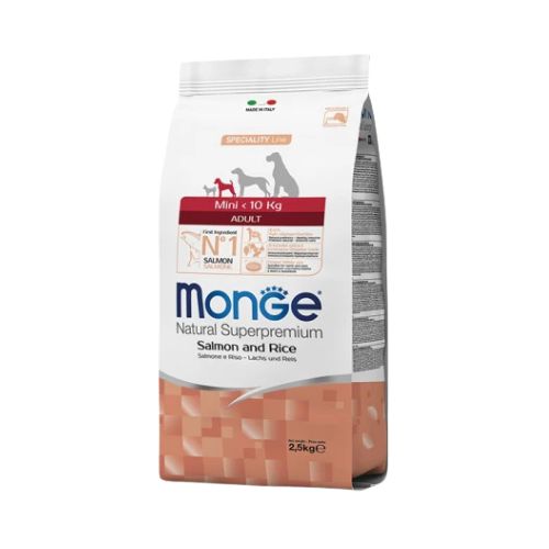 monge mini adult dog losos 2.5kg 1 monge mini adult dog losos 2.5kg