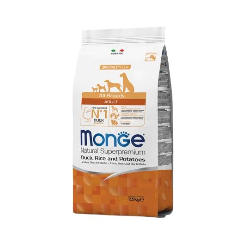 MONGE ALL BREED DOG ADULT PAČETINA 2.5KG 1 MONGE ALL BREED DOG ADULT PAČETINA 2.5KG