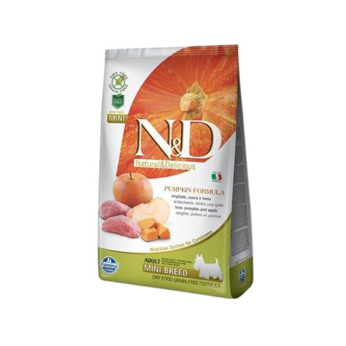n&d mini adult - divlja svinja - jabuka i bundeva 800g 1 n&d mini adult - divlja svinja - jabuka i bundeva 800g