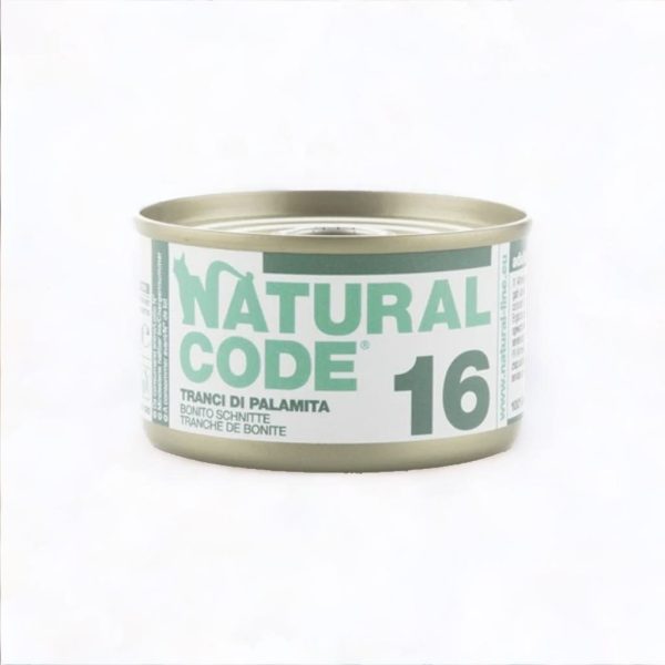natural code 16 konzerva za mace tuna i atlantska palamida 85g