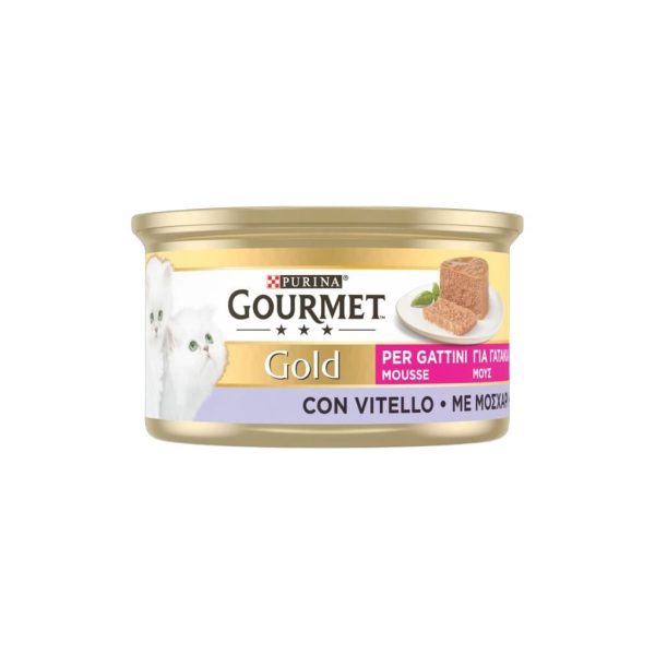 gourmet konzerva za mačiće pašteta teletina 85g
