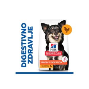 HILLS MINI ADULT PERFECT DIGESTION PILETINA I SMEĐI PIRINAČ 6kg