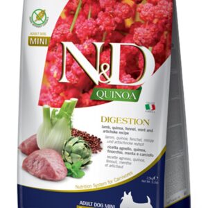 N&D QUINOA MINI ADULT DIGESTION JAGNJETINA 7kg