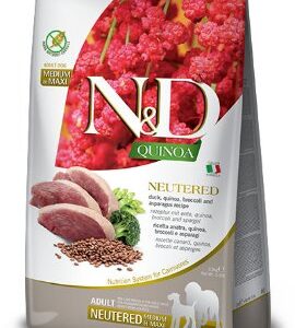 N&D QUINOA MEDIUM MAXI ADULT ZA STERILISANE PSE PAČETINA 12kg